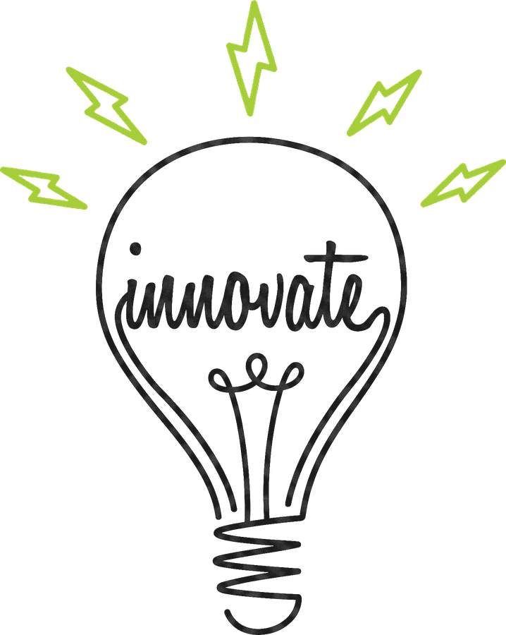 Innovate — CAI's signature lightbulb.